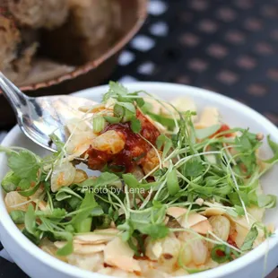 Za&apos;atar Bread &amp; Parsnip Tershi ($8) - close-up of parsnip tershi