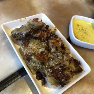 Flattened Potatoes with Lemon & Oregano