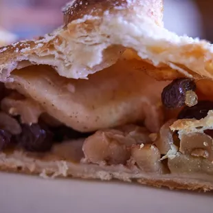 French apple strudel - Interior (granny smith apples, raisins, walnuts, lemon zest, cinnamon, sugar)
