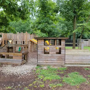 Train structure at playground