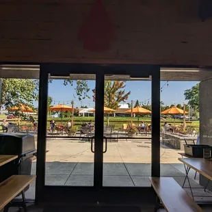 outside
