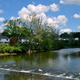 Olentangy River view from the bike path at Olentangy Village.
