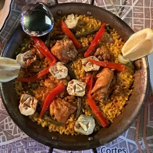 paella, food