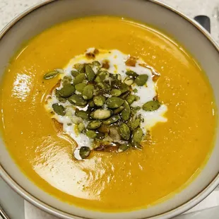 Pumpkin Soup/Salad Combo