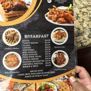 Cute breakfast menu that&apos;s easy to understand.