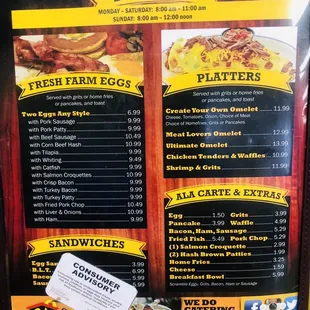 Breakfast Menu