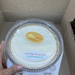 Kumquat pie! Cant wait to get to the car and disrespect it lol