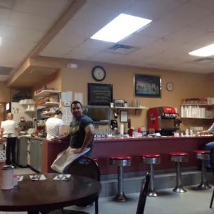 Small, mom and pop diner... Cash only. Good food