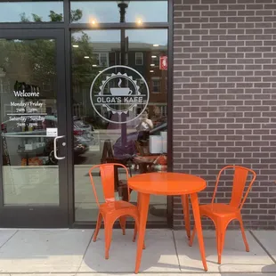 outdoor and indoor seating