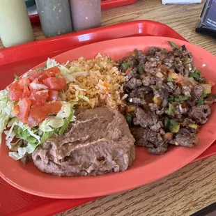 Carne a la Mexicana Lunch Plate