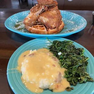 Famous Chicken and Waffles.