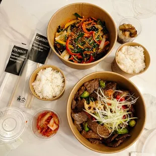 Wagyy and japchae