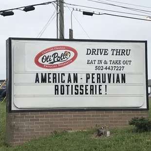 Restaurant signage is up for this new restaurant!