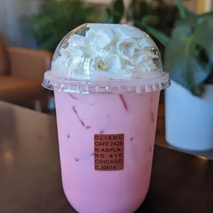 pinky milk drink Nom Chompoo