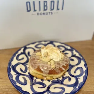 Banofee = my favorite donut here. It's like a banana cream pie. Super delicious!