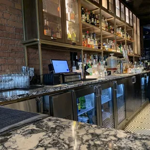 Cool vibe at the bar