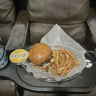 Cowbell burger combo.