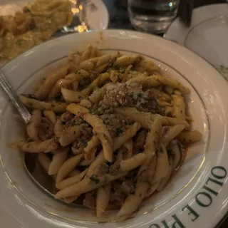 FUSILLI CINGHIALE E FUNGHI