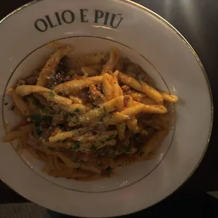 Fusilli Cinghiale E Funghi