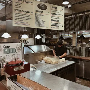 sushi and sashimi, interior