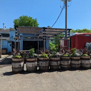 the outside of the building