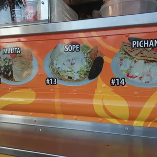 sushi and sashimi, menu