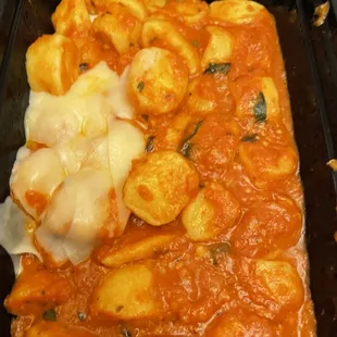 a close up of a dish of food