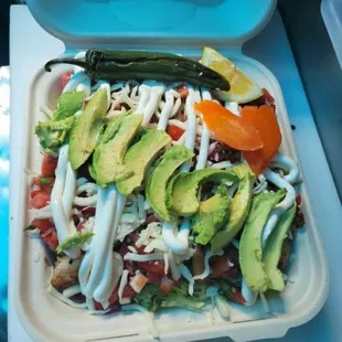 Delicious burrito bowl