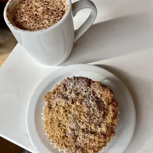 Mexican mocha, coffee cake