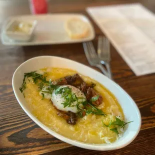 a plate of food on a table