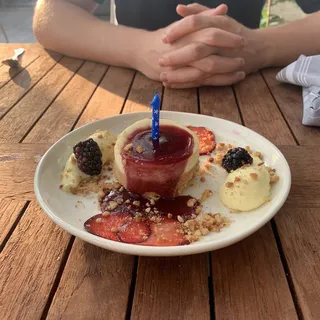 Blackberry Plum Cheesecake