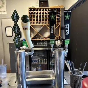 Tap beer selection