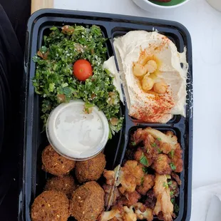 Vegetarian appetizer plate