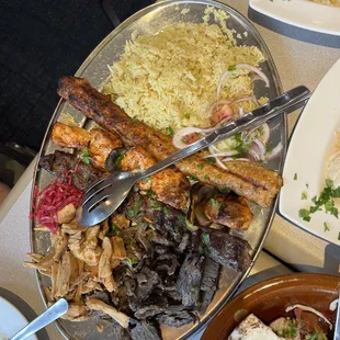 Small family sharing platter (2-3 people)