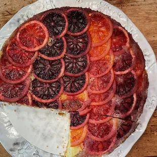Italian citrus blood orange cake