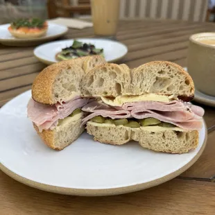 Jamon Buree - french cured ham, french butter, and cornichon.