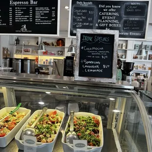 interior, salads