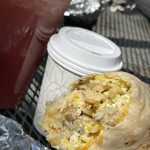 Sausage brt and hibiscus Arnold Palmer