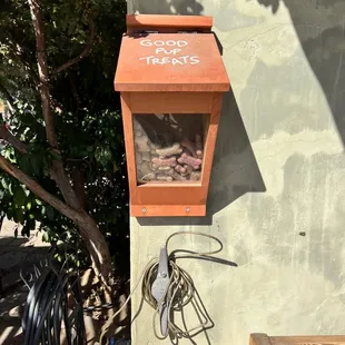 Dog treats our front