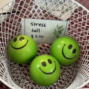 Happy stress balls