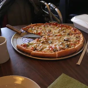 Large Vegetarian Pizza.