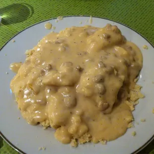 Biscuits and gravy, yum