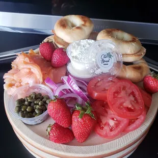 Breakfast in bed with Olive Branch Hawaii's Lox Box
