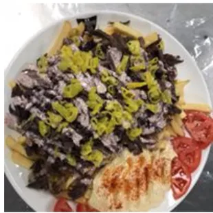 Halal Beef Shawarma Plate