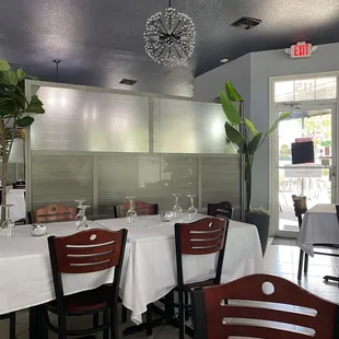 Inside the restaurant