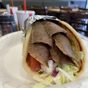 Gyro on Pita Sandwich! YUM