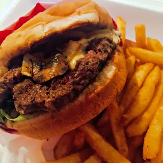 Mushroom Swiss Burger
