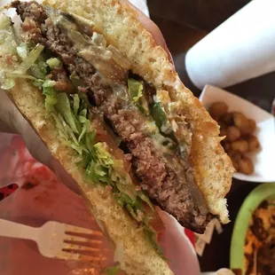 Mushroom Cheese Burger