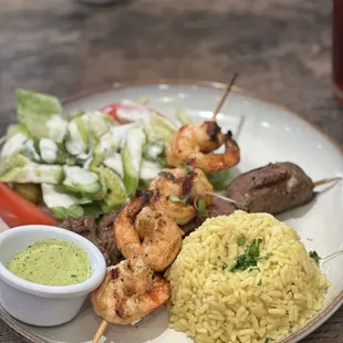 Filet Mignon Kabob with Shrimp Kabob add on