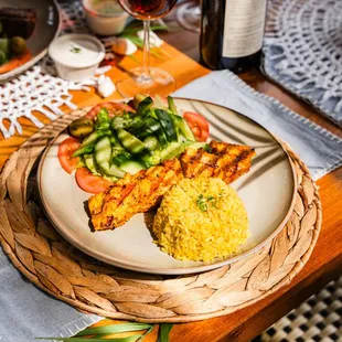 grilled fish, food